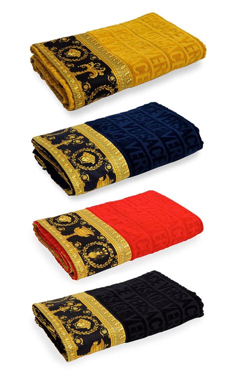 versace towel beach